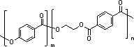 聚(4-羟基苯甲酸-co-乙烯对苯二甲酸酯)结构式