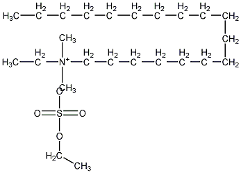 乙基二甲基(八癸)乙基铵硫酸结构式