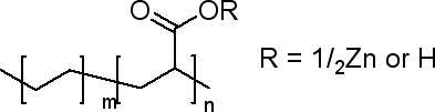 聚(乙烯-co-败脂酸)锌盐结构式