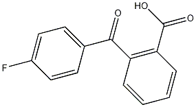 2-(4-氟苯酰基)苯甲酸结构式