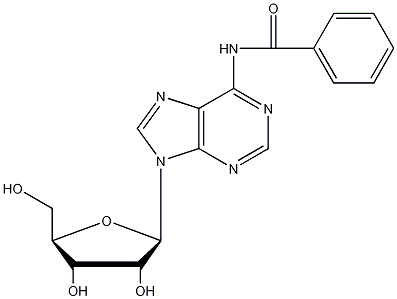 N6-苯甲酰腺苷结构式