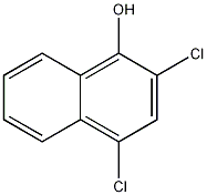 2,4-二氯-1-萘酚结构式