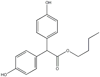 2,2-二(4-羟基苯基)醋酸丁酯结构式