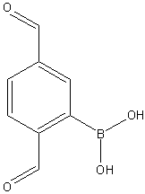 3,5-二甲酰基苯基硼酸结构式