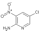 2-氨基-5-氯-3-硝基吡啶结构式