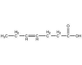 4-庚烯酸结构式