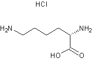D-赖氨酸盐酸盐结构式