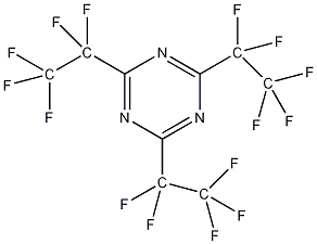 2,4,6-三(全氟乙基)-1,3,5-三嗪结构式