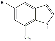 7-氨基-5-溴吲哚结构式
