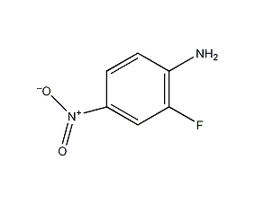 2-氟-4-硝基苯胺结构式