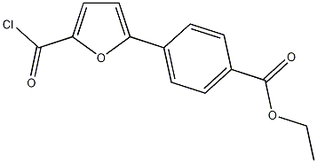 乙基4-(5-氯羰基-2-呋喃基)苯甲酸结构式