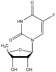 5'-脱氧-5-氟尿苷结构式