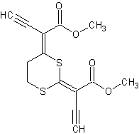 Dimethyl-2,2-(1,3-dithian-2,4-diyliden)-bis-(cyanoacetate)