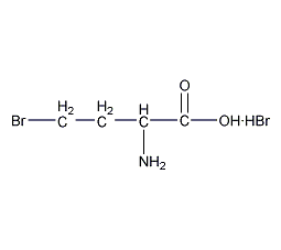 L(+)-2-氨基-4-溴丁酸氢溴酸盐结构式