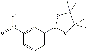 3-(4,4,5,5-四甲基-1,3,2-二氧杂硼烷-2-基)硝基苯结构式