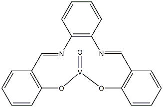 N,N'-双(亚水杨基)邻苯二胺氧化钒(IV)络合物结构式