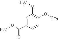 3,4-二甲氧基苯甲酸甲酯结构式