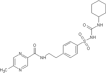 格列吡嗪结构式