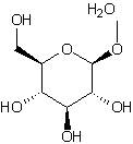 甲基-D-吡喃半乳糖苷半水合物结构式