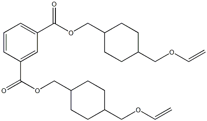 二[[4-[(乙烯基氧代)甲基]环己基]甲基]异邻苯二甲酸酯结构式