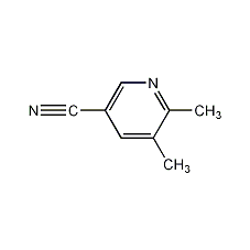 5,6-二甲基-3-氰基吡啶结构式