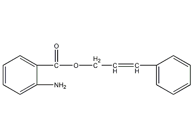 邻氨基苯甲酸肉桂酯结构式
