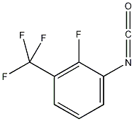 异氰酸2-氟-3-(三氟甲基)苯酯结构式