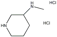 3-(甲氨基)哌啶盐酸盐结构式