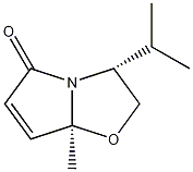(3R-顺)-(−)-2,3-二氢-3-异丙基-7a-甲基吡咯并[2,1-b]恶唑-5(7aH)-酮结构式