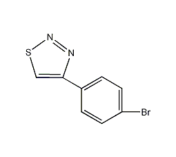 4-(4-溴苯基)-1,2,3-噻二唑结构式