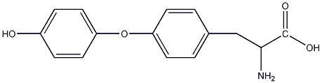 DL-甲腺原氨酸结构式