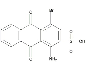 1-氨基-4-溴蒽醌-2-磺酸结构式