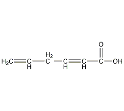 2,5-己二烯酸结构式