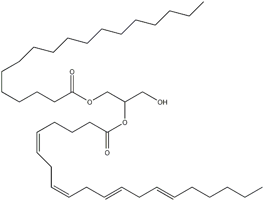 1-硬脂酰-2-花生酰-sn-甘油结构式