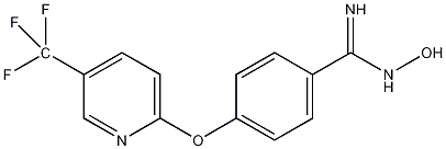 4-(5-三氟甲基-2-吡啶氧基)苄胺肟结构式