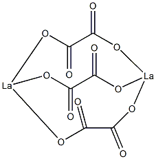 水合草酸镧(III)结构式
