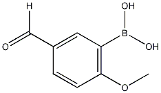 5-甲酸基-2-甲氧基苯硼酸结构式