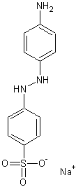 4-氨基偶氮苯-4-磺酸钠盐结构式