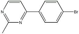 4-(4-溴苯基)-2-甲基嘧啶结构式