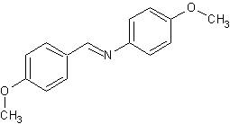 N-(4-甲氧苯亚甲基)-4-甲氧基苯胺结构式