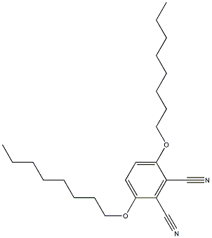 3,6-二辛氧基-1,2-苯二甲腈结构式