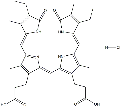 尿胆素Ⅸ盐酸盐结构式