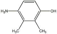 4-氨基-2,3-二甲苯酚结构式