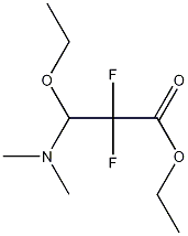 3-(二甲基氨基)-3-乙氧基-2,2-二氟丙酸乙酯结构式
