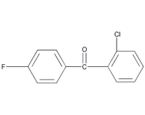 2-氯-4′-氟二苯酮结构式