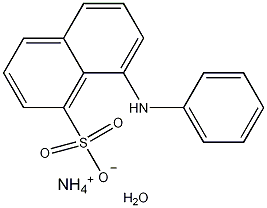 8-苯胺基-1-萘磺酸铵盐水合物结构式