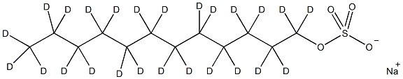 硫酸钠十二酯-d25结构式
