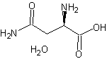 D-天冬酰胺一水合物结构式
