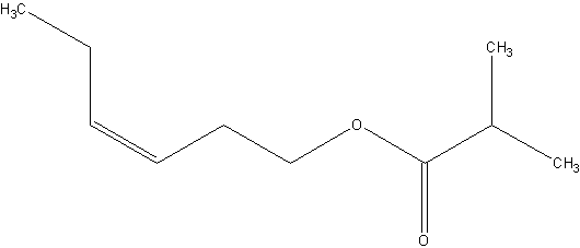 顺-3-己烯异丁酸盐结构式
