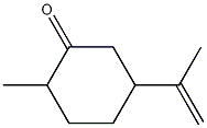2-甲基-5-(1-甲基乙烯基)环己酮结构式